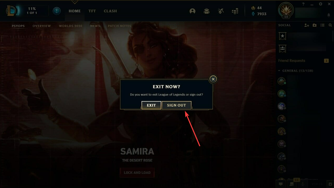 League of Legends Unexpected Login Session Error - What