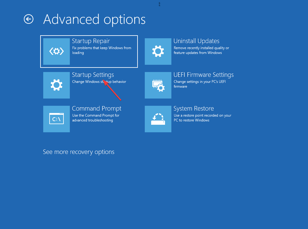 Select Startup settings to address computer shuts down during virus scan 