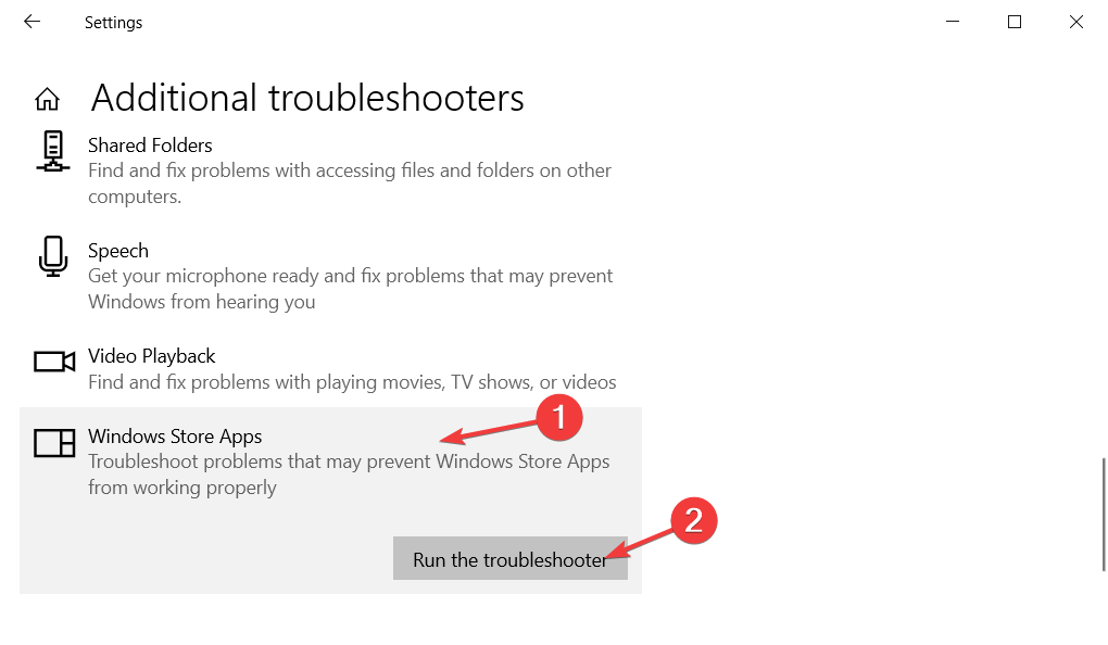 additional-troubleshooters windows 10 apps close when minimized