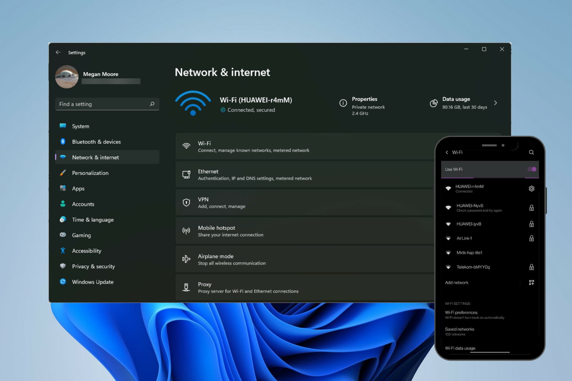 Connect to the same WIFI and network.