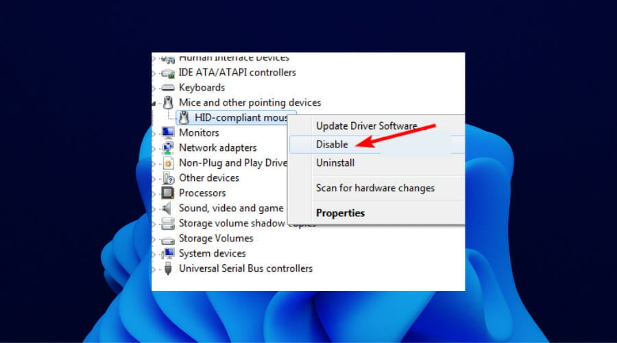 disable hid unifying software