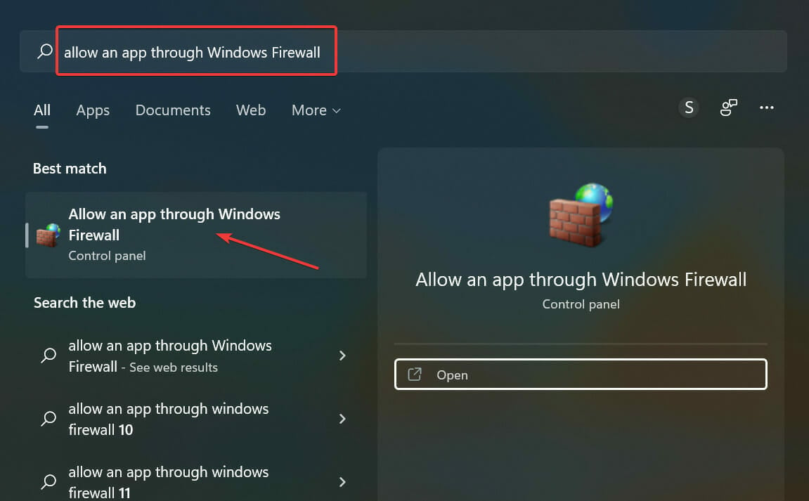 Allow to fix openvpn windows 11 not working