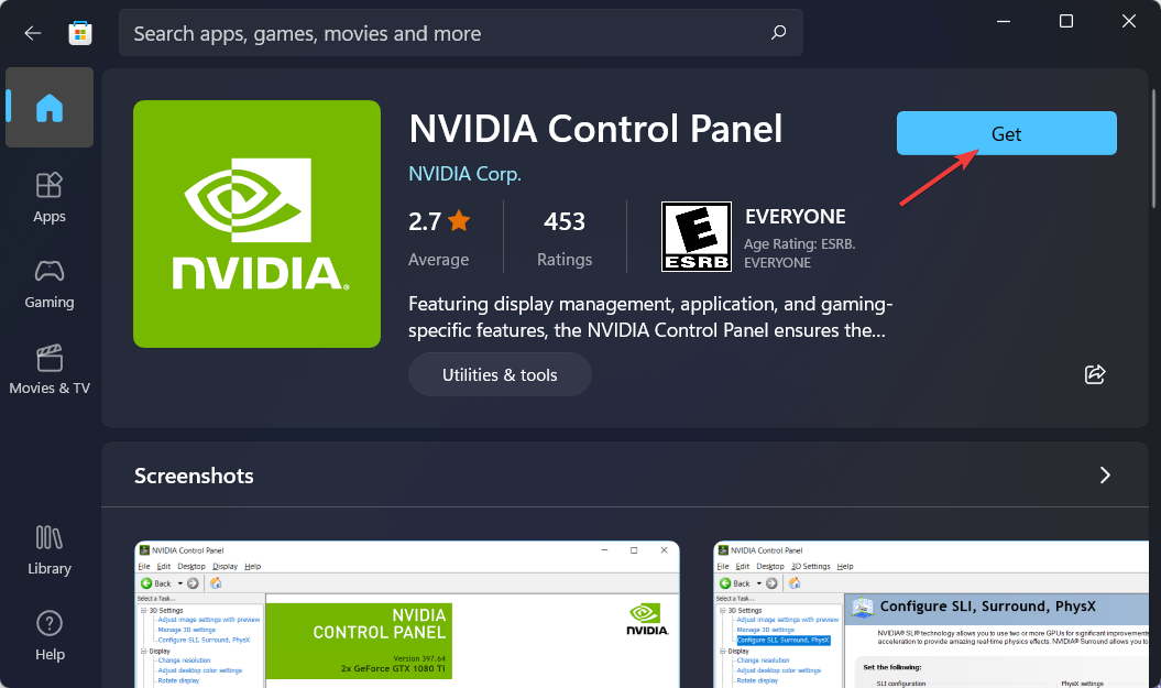 get-nvidia missing nvidia control panel  