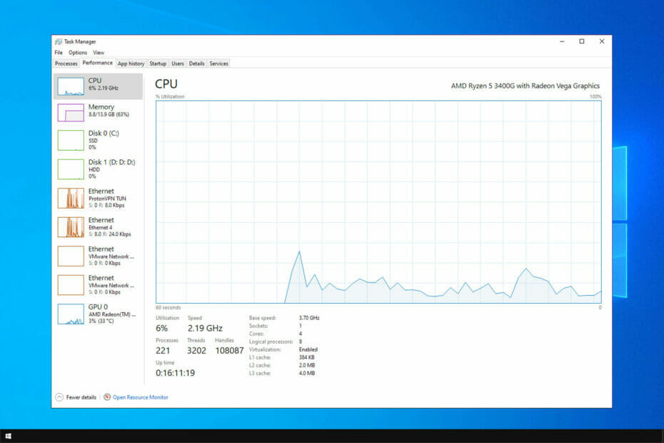 limit cpu usage of a process windows 10