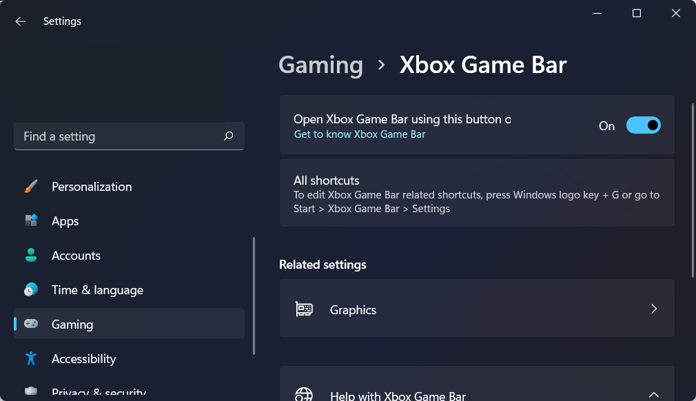 turn on xbox game bar record greyed out
