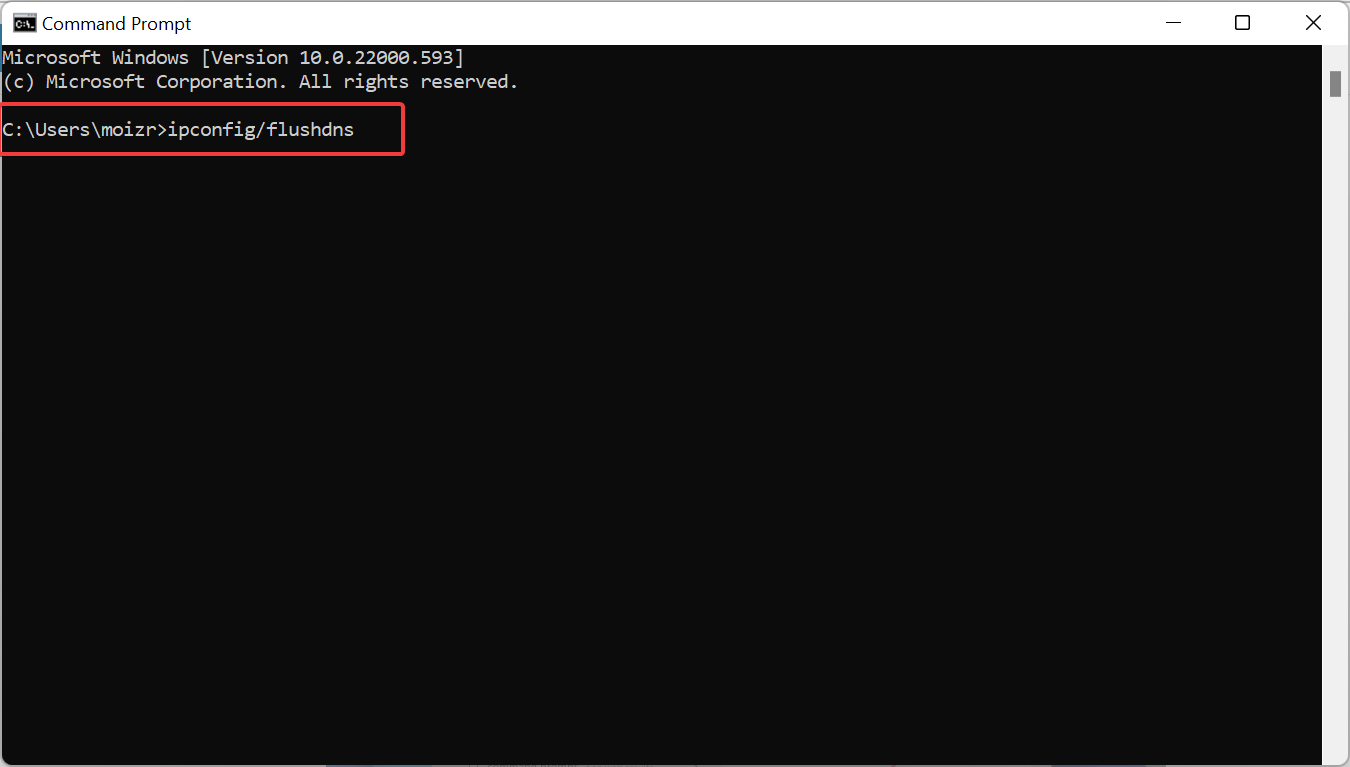 Clearing DNS using Command prompt