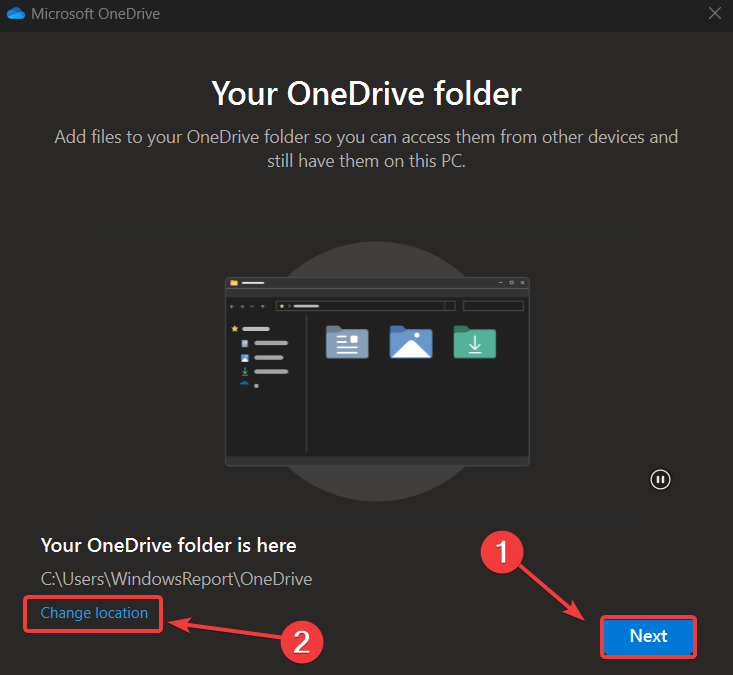 one drive folder