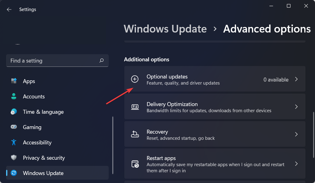 optional-updates-button windows 11 not recognizing switch pro controller