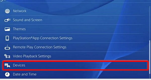 ps4 device audio settings