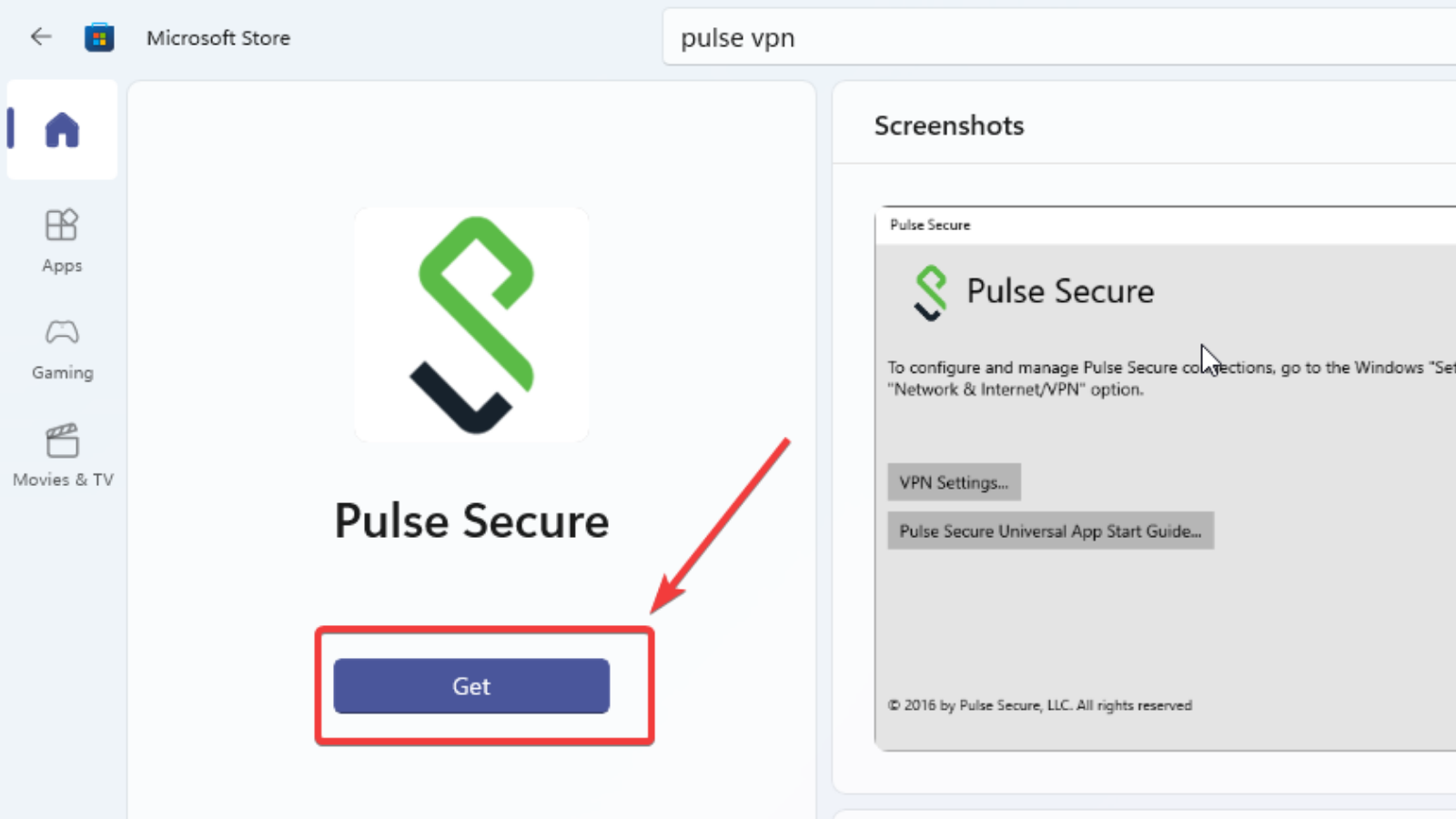 pulse secure vpn windows 11