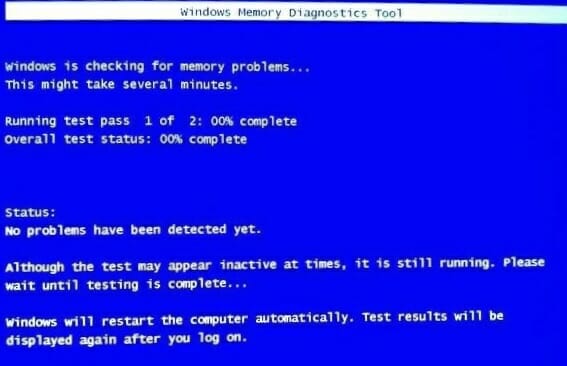 Running the Windows memory diagnostic tool