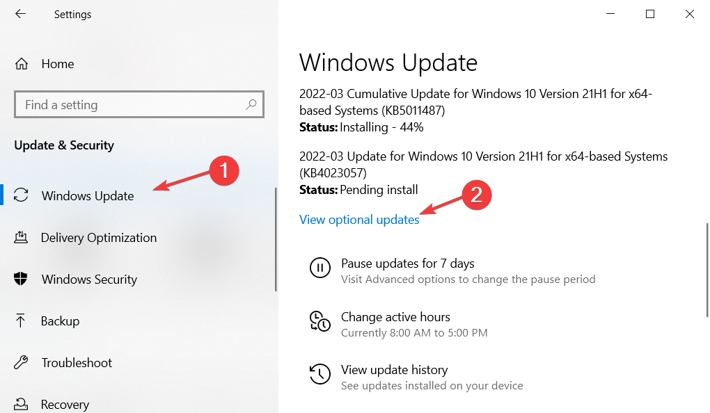 windows-update-optional windows 10 apps close when minimized