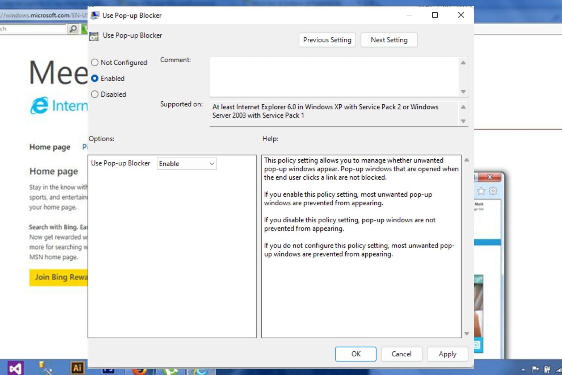 7 Tips on How to Enable or Disable The Pop-Up Blocker on IE 11