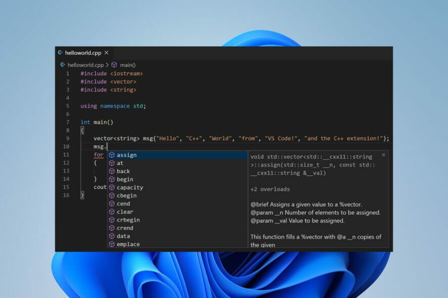 free c++ compiler for windows 11