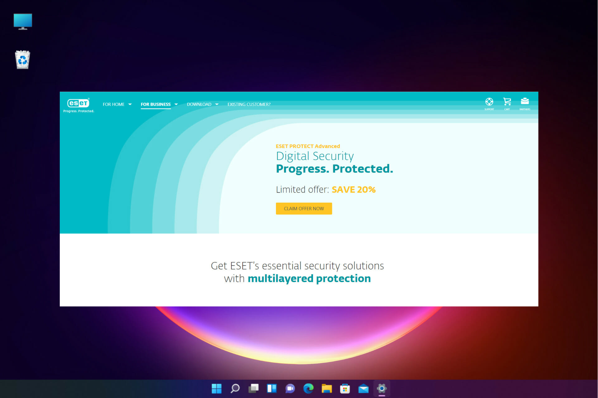 Eset PROTECT Advanced offer