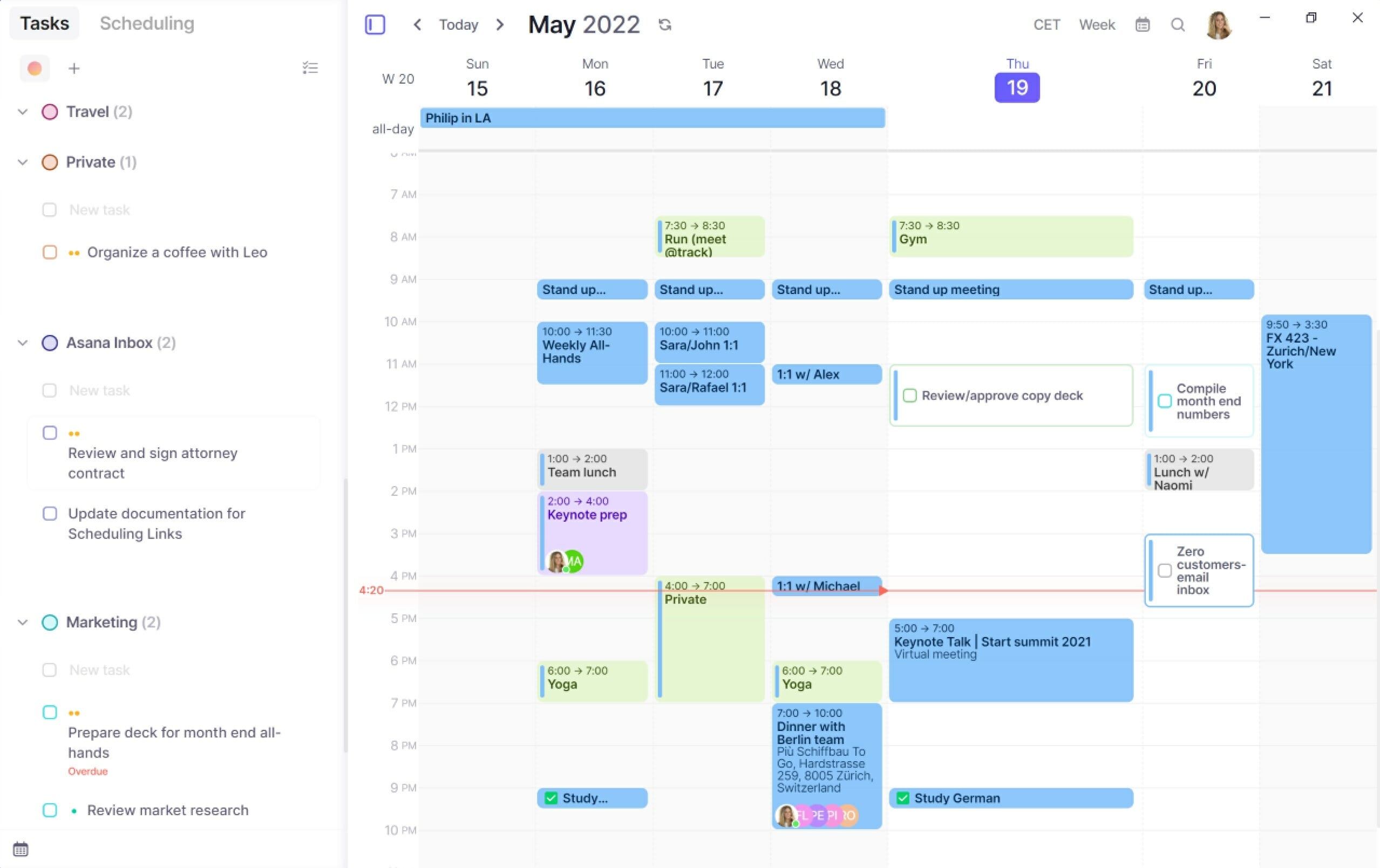 Consolidate your Scheduling, Calendars and To Do's with the App