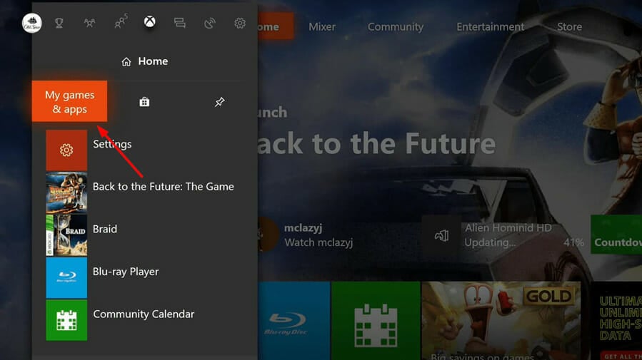 games and apps xbox