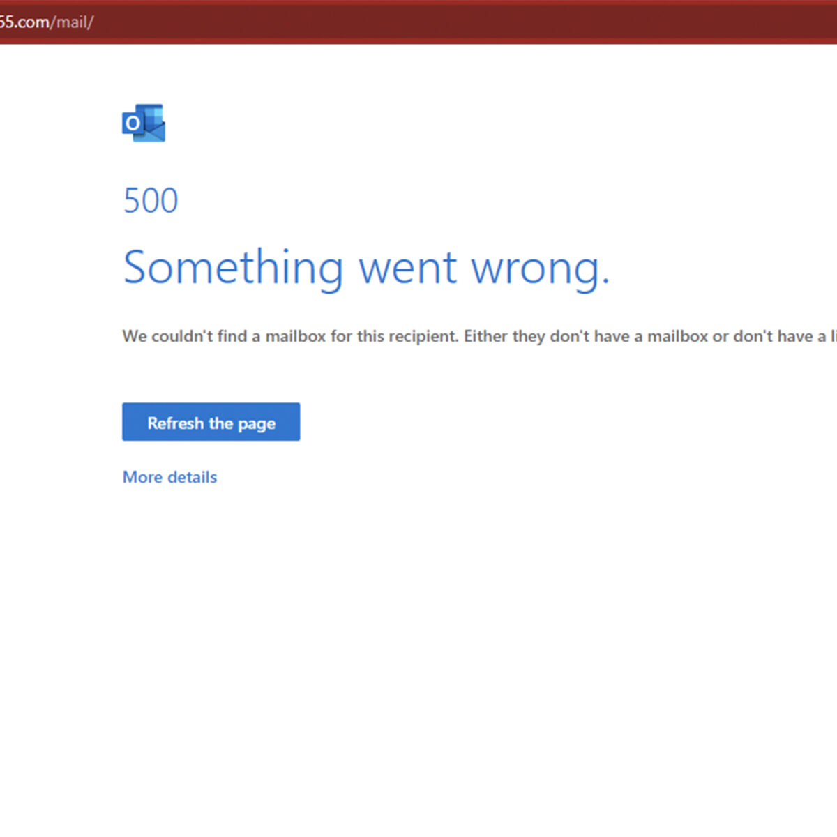steeg Af en toe Opheldering FIX: Outlook Error 500 Something Went Wrong