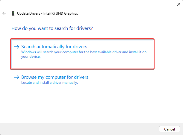 Search drivers