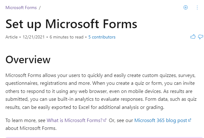 how to enable microsoft forms account when you update windows