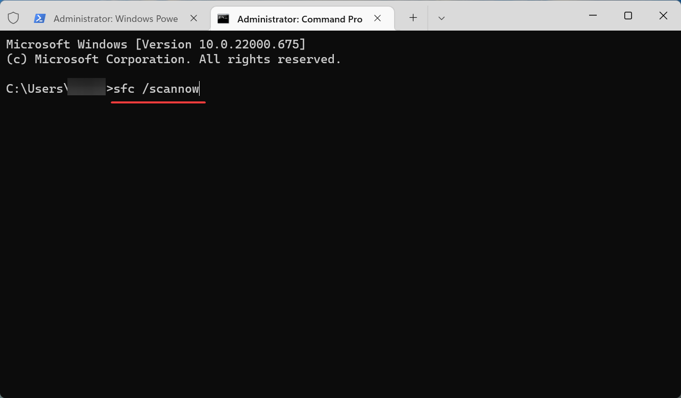 SFC scan to fix bitdefender login not working