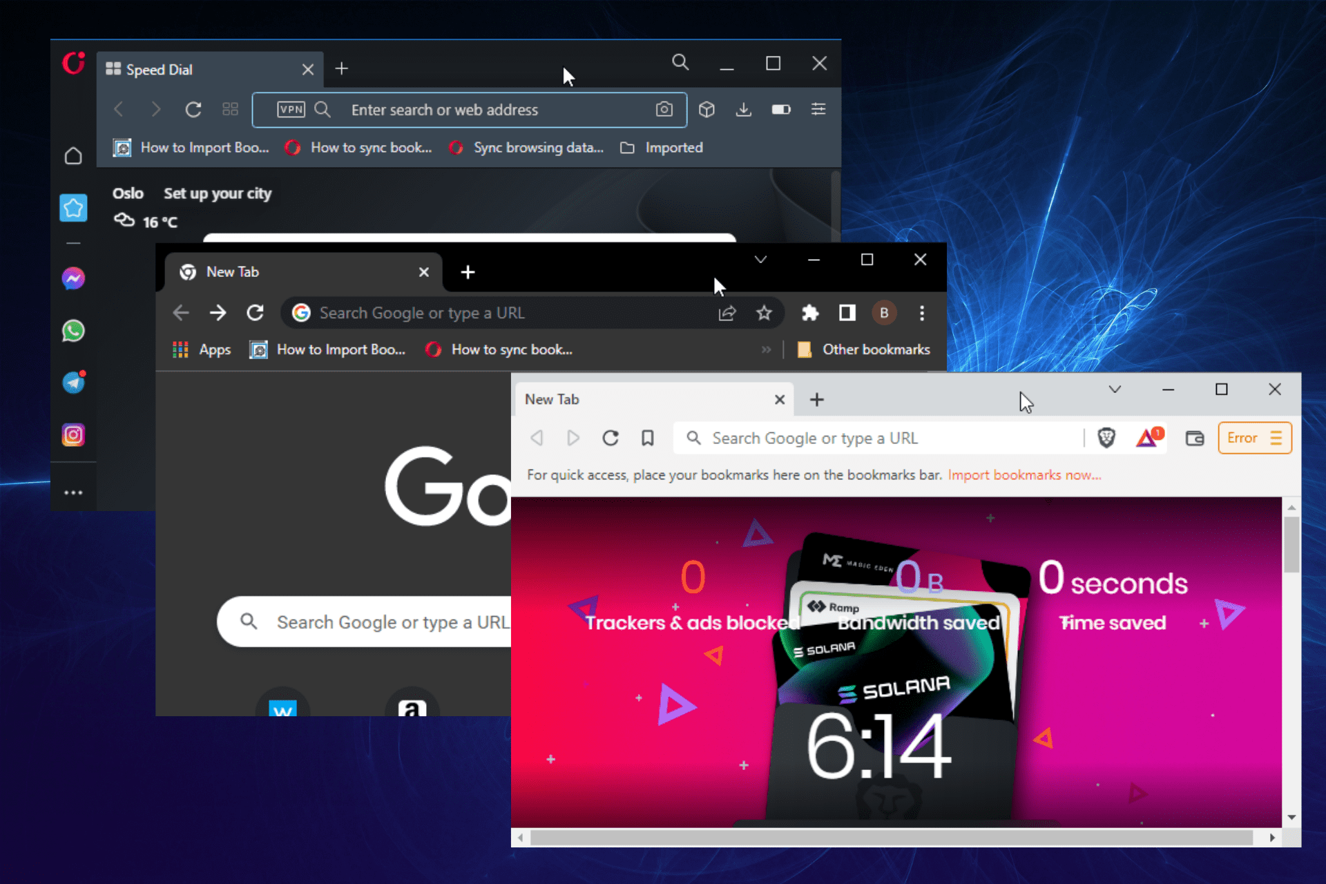 brave browser vs opera vs chrome