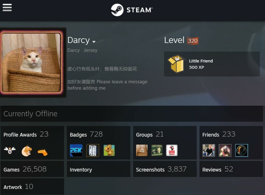 darcy profile