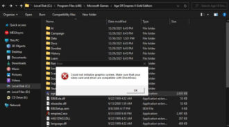 Age Of Empires 2 Failing Because Of DirectDraw Error? Here's What To Do