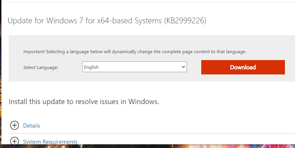 The Download option missing api-ms-win-crt-runtime-l1-1-0.dll