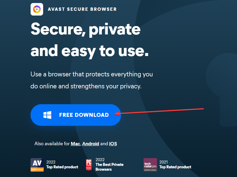 avast secure browser not responding
