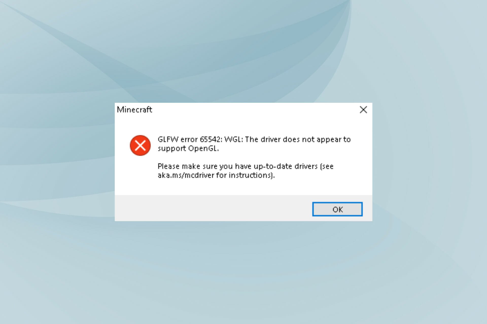 Fix glfw error 65542 in Minecraft