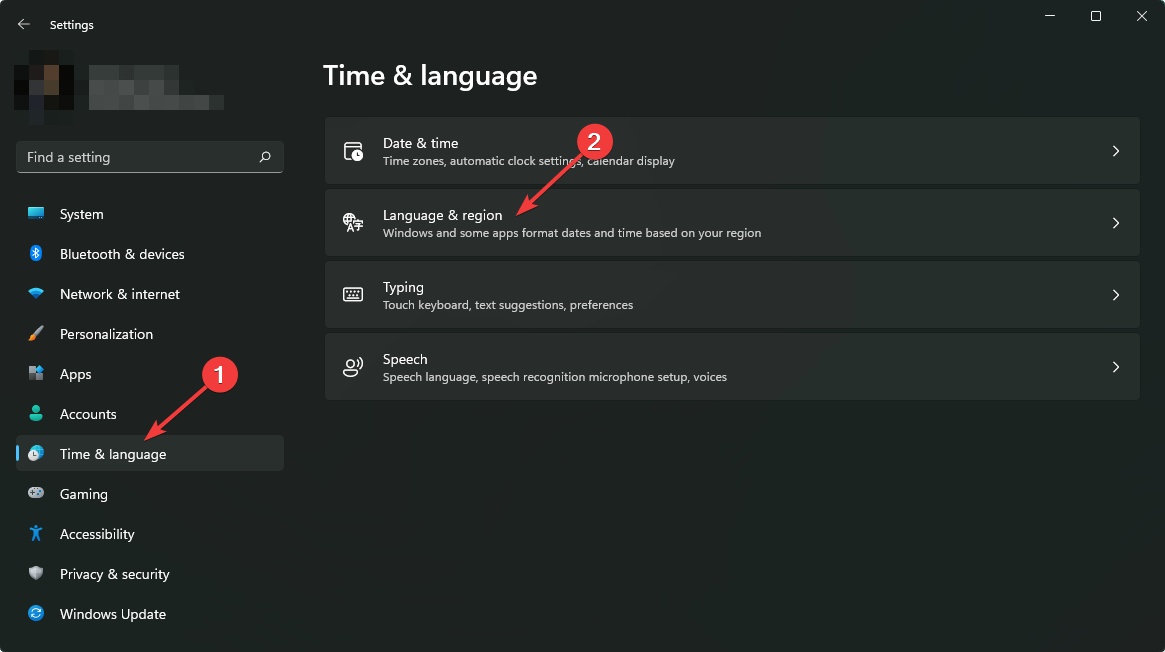 going language and region windows 11 settings