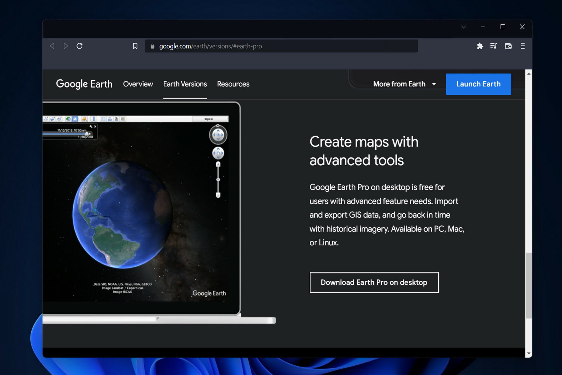 google-earth-desktop google earth download for windows 11