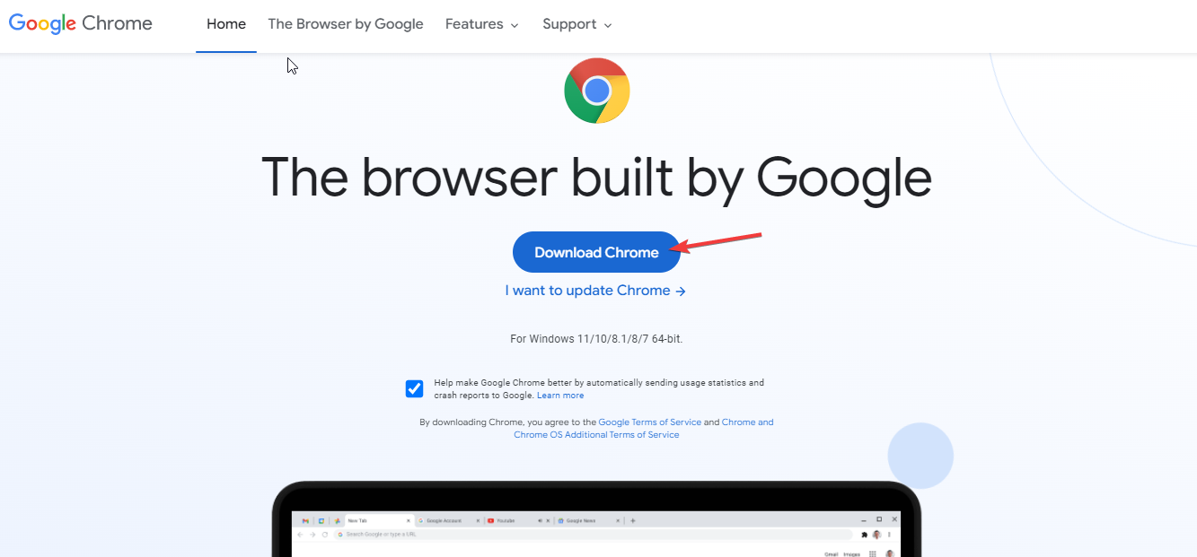 Download and install chrome