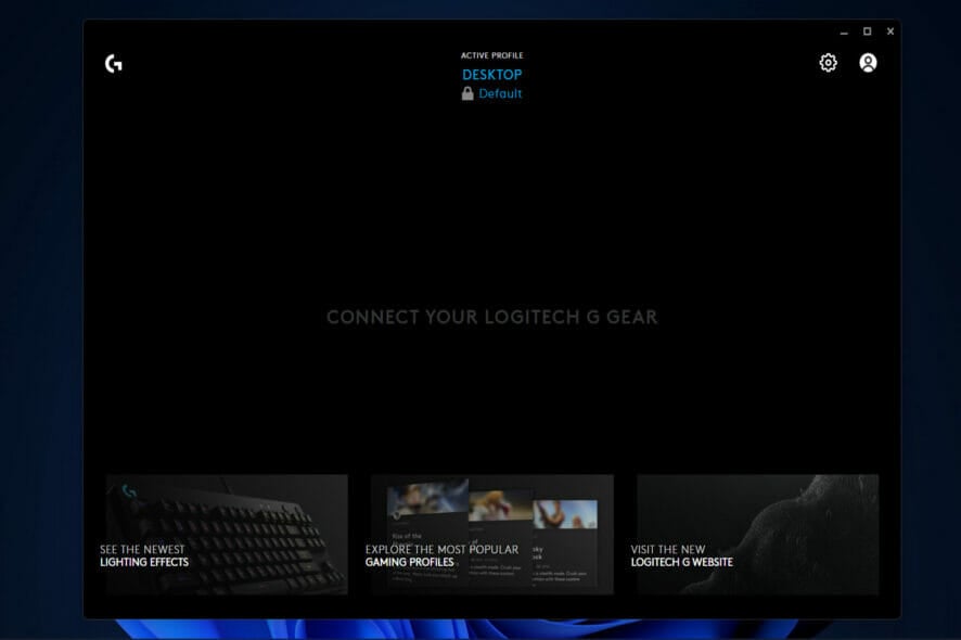 logi logitech g hub stuck on loading screen