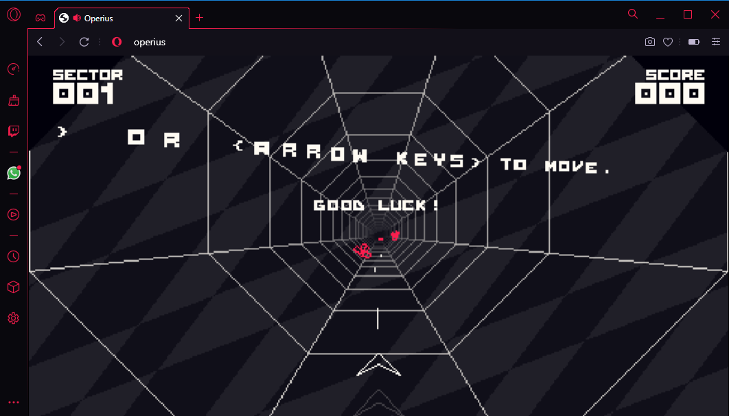 Operius - Jogo Offline - Navegador Opera GX 