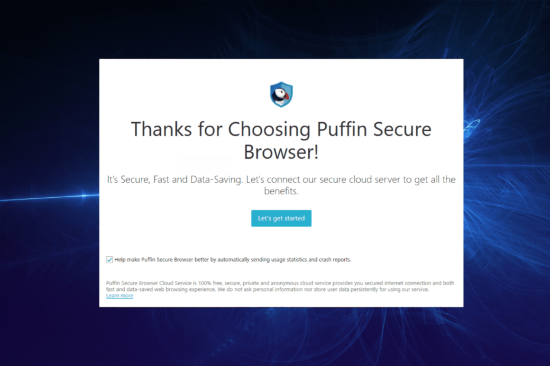 puffin-w10 puffin browser no networlk