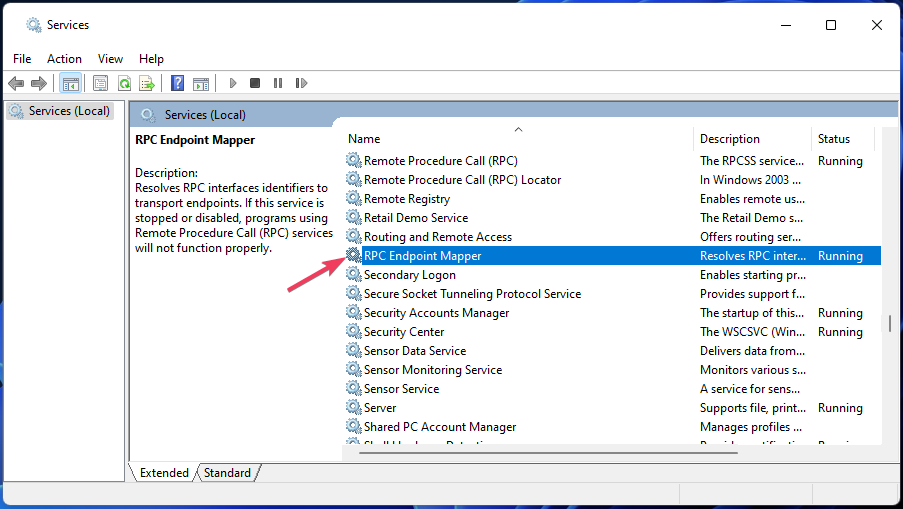 RPC Endpoint Manager windows audio service crashing windows 11