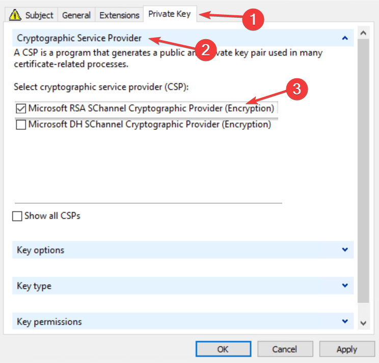 security-microsoft certificate validation failure vpn