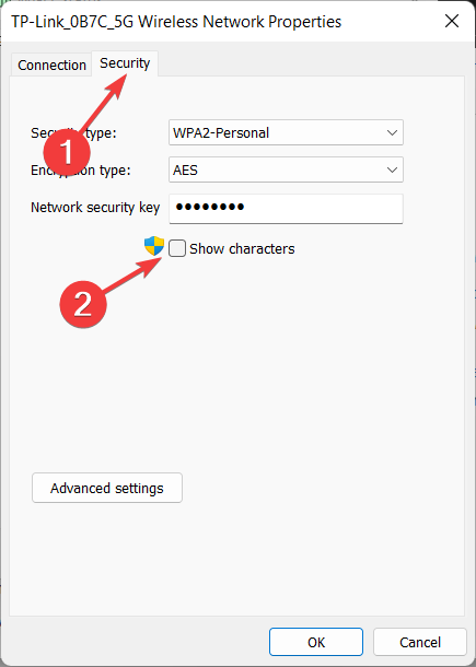 security-show change wifi password windows 11