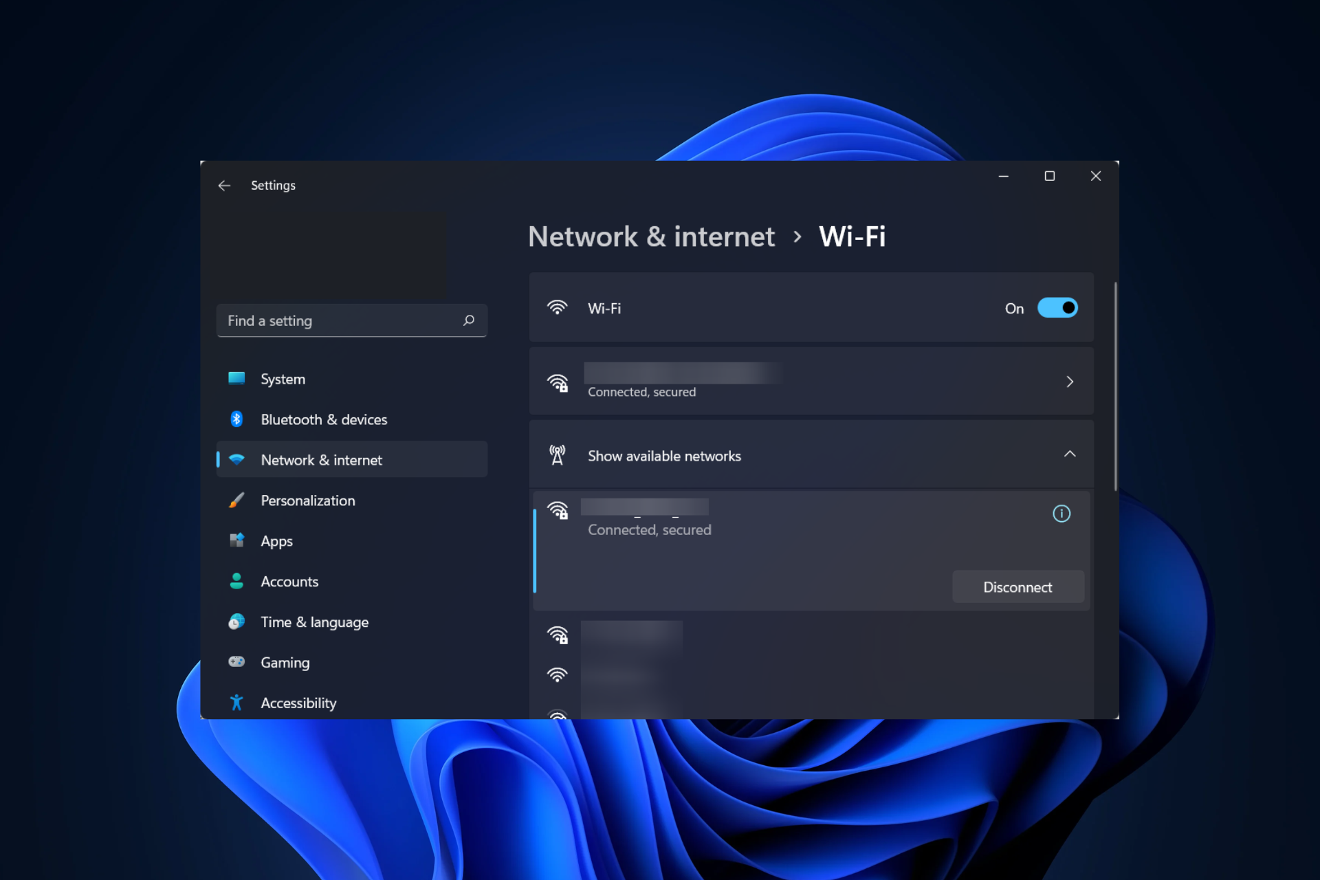 wifi icon doesn't appear on windows 11