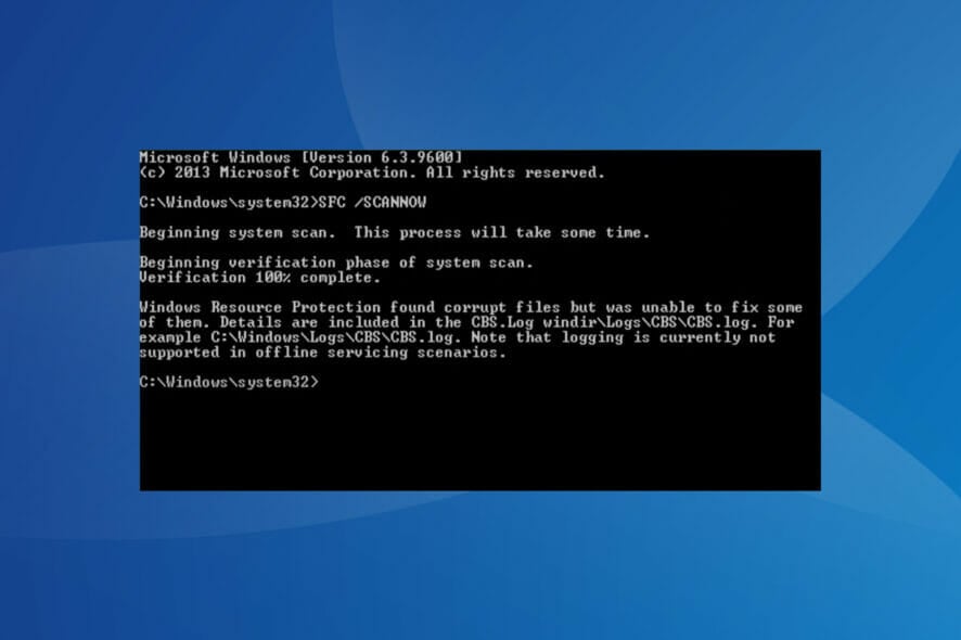 Fix windows resource protection found corrupt files but was unable to fix some of them error
