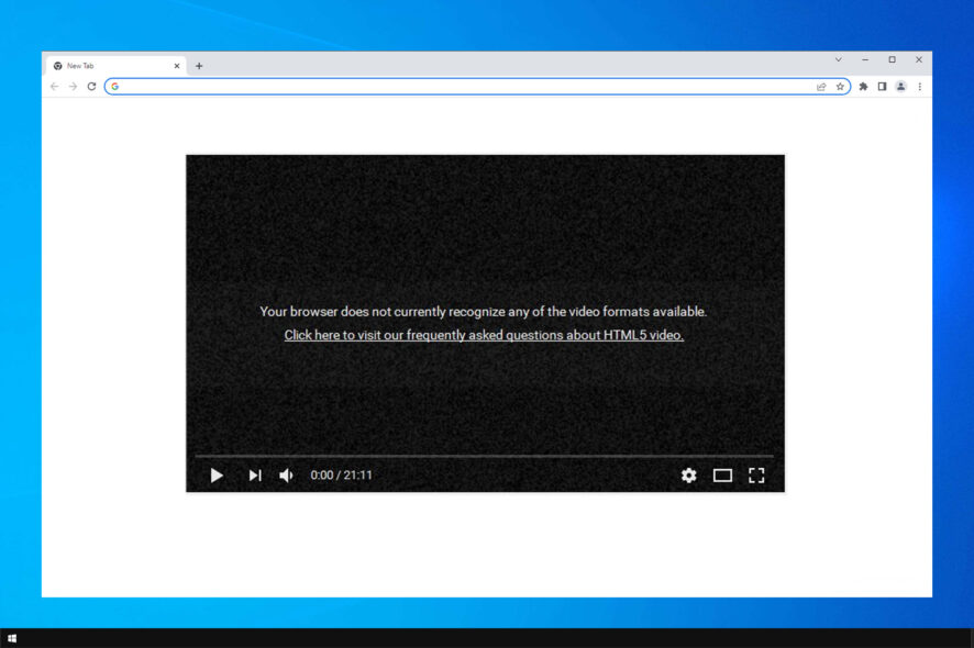 html5 video not properly encoded