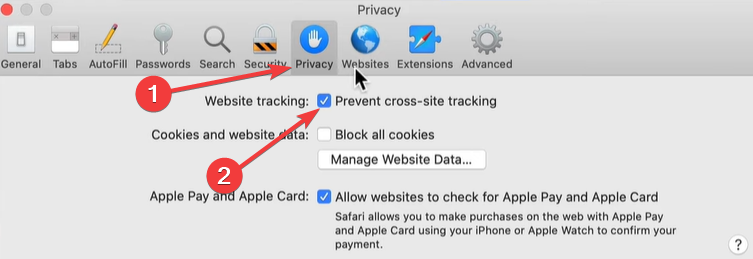 how to get rid of privacy report on safari