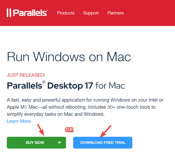 Download Parallels desktop for Mac
