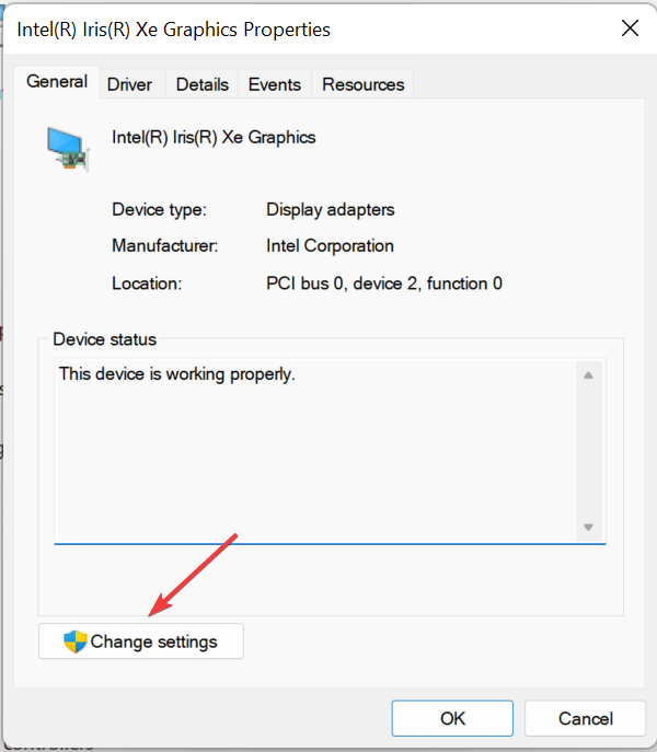 Change settings to fix device manager you are logged on as a standard user