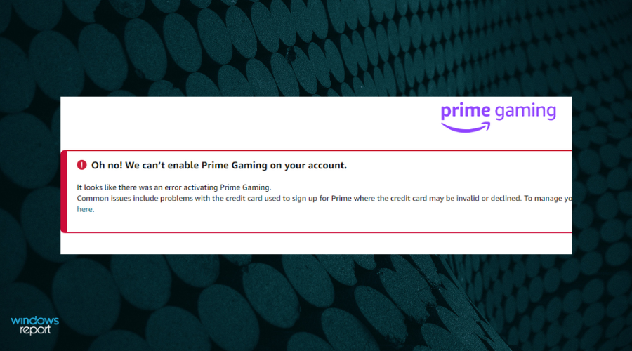 Unable To connect  Prime To Prime Gaming