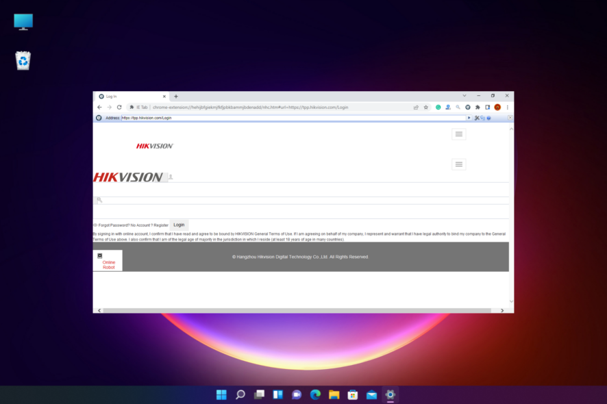your browser is not supported Hikvision