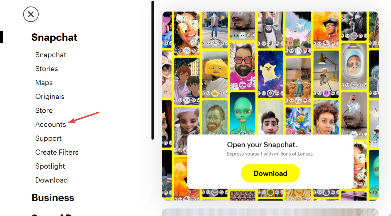 accounts how to download snapchat without app store
