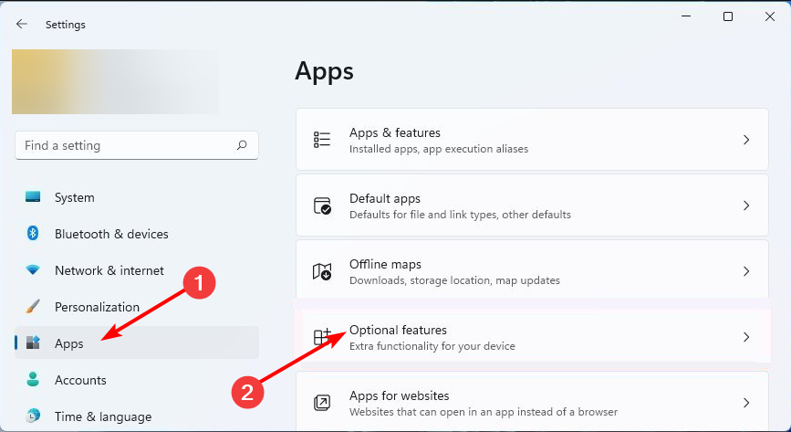 apps windows 11 optionale funktionen leer